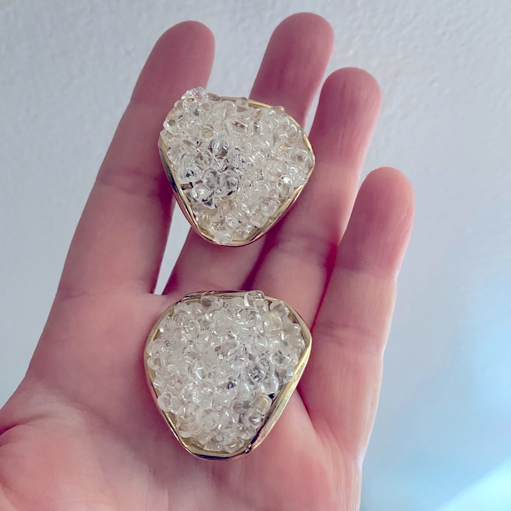 Vintage Bluette Crystal Shoe Clips